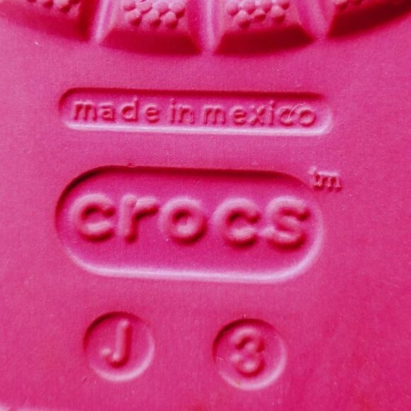 Crocs Crocband II Casual Slip On Shoes Youth Girls Size 3‎ Pink Juniors Clogs - Picture 8 of 8